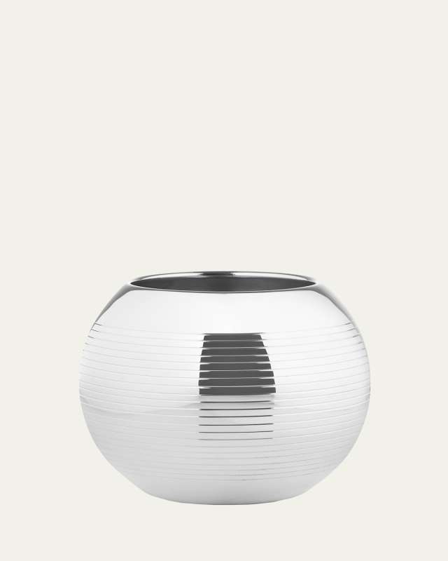 Petanque Silver-Plated Petit Vase, 5"